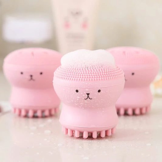 Silicone Facial Cleansing Brush – Soft Deep Cleansing Face Scrubber for Daily Skincare Routine